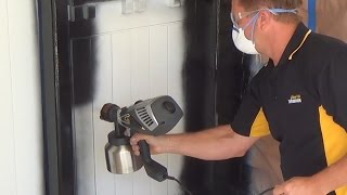 Wagner XVLP FC3500  Spraying a door [upl. by Litsyrk]