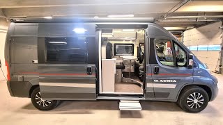 Smallest Luxury Bunk Bed Campervan Sleeps 4  Adria Twin 600 SPT Family [upl. by Holds]