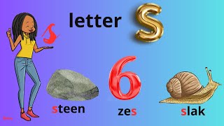 Letter s Woorden met s [upl. by Annovad443]