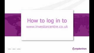 Investor Centre UK  How to login after activating your account [upl. by Lled]