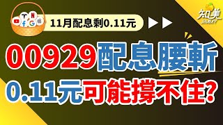 【快逃！00929配息腰斬！】｜接下來可能連011元都撐不住？｜賺股息賠價差｜今年平均月領016元現金股利其實不差？｜00929（復華台灣科技優息）｜知美JiMMY [upl. by Enneicul]