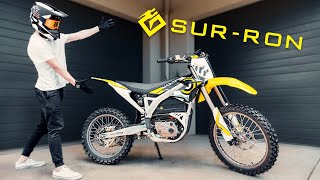 The PERFECT Full Size ELECTRIC DIRT BIKE  Sur Ron STORM BEE First Impressions [upl. by Ellenhoj281]