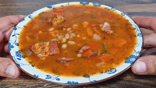 Die berühmte ungarische Bohnensuppe So lecker dass ich für alle Feiertage koche [upl. by Aitel]