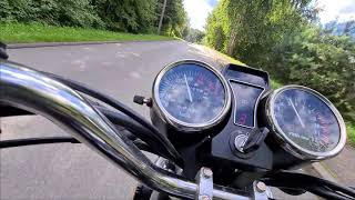 50cc motorbike OGAR 202 steep uphill drive road hill climb test [upl. by Triny]