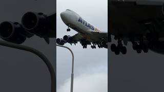 BOEING 74787UF ATLAS AIR MIAMI TO AMSTERDAM LANDING SCHIPHOL AIRPORT  PLANE SPOTTING  N854GT [upl. by Enilekaj]