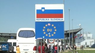 Traffic delays on the borders between Croatia and Slovenia [upl. by Arnold110]