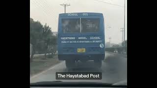 Peshawar Hayatabad Private School Air Pollution Bus  The Hayatabad Post [upl. by Annoerb229]