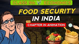 food security in india class 9 animation  class 9 economic chapter 4  cbse [upl. by Donela621]