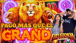 💥 OMG ME PAGÓ MÁS QUE EL GRAND JACKPOT EN NUEVA MAQUINA FIRESTORM LION VENETIAN CASINO LAS VEGAS [upl. by Eimme]