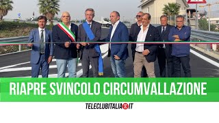 Riaperta rampa della circumvallazione a Casavatore Manfredi quotRiapriremo altri svincoliquot [upl. by Einalem]