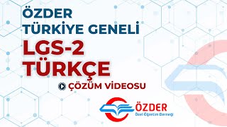 LGS2 TÜRKÇE SORU 7 [upl. by Phillane]