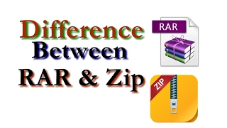 Difference Between Zip Archives and RAR Archives 2017 [upl. by Joell]