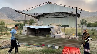 Rural HomeBuilding Adventure Fiberglass and Reinforcing the Roof for Winter [upl. by Winshell151]