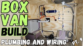 Plumbing and Wiring the Kitchen  Box Van Build Part 9 [upl. by Newberry]