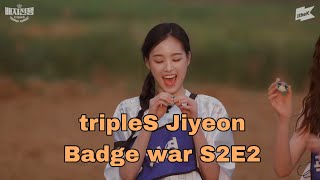 tripleS Jiyeon Badge war clips  2 S2E2 [upl. by Aurita]