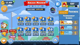 Angry Birds Friends Arcade Mayhem All levels 3 stars Passage from Sergey Fetisov [upl. by Ikila854]