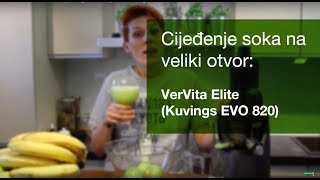 Sokovnik VerVita Elite Kuvings EVO820  Test velikog otvora za voće [upl. by Arline]