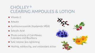 CHOLLEY Clearing Ampoules amp Lotion [upl. by Yllop]