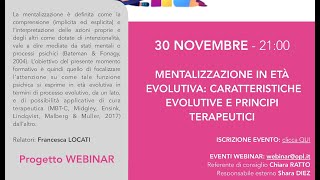 Mentalizzazione in età evolutiva caratteristiche evolutive e principi terapeutici [upl. by Jefferey]