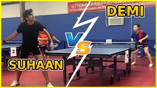 Suhaan 2411 vs Demi CAI 1773  Div A  GTTC House League  Table Tennis Match [upl. by Kcirtapnaes]