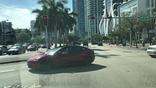 Downtown Miami Shuttle To Port Of Miami Carnival Sunrise Cruise Ship [upl. by Selle]