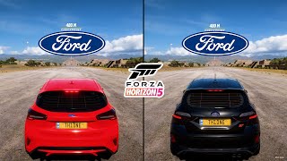 Ford Focus ST 2022 vs Fiesta ST 2023 – Forza Horizon 5 Hot Hatch Showdown [upl. by Eciened]