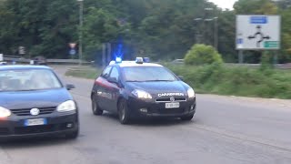 Fiat Bravo Radiomobile Carabinieri Gallarate in emergenza  Italian Military Police Responding [upl. by Buddy537]