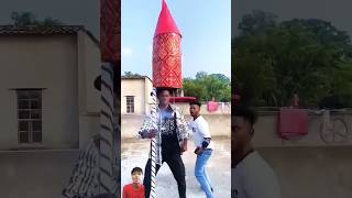 Suraj Rox 🤣🤣Diwali Video  The Joy of the Festival  diwali big rocket testing  funny videoviral [upl. by Nylorac]