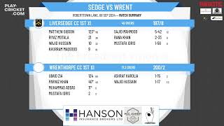 Liversedge CC 1st XI v Wrenthorpe CC 1st XI [upl. by Atilegna]