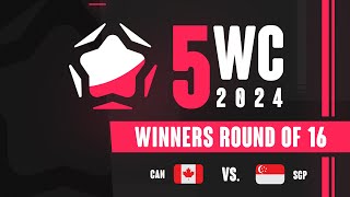 5WC 2024 Winners Round of 16 2 Canada vs Singapore 15 [upl. by Suhpesoj439]