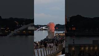 Night Life Singapore 🇸🇬 singapore nightlife nightshow merlion [upl. by Axe608]