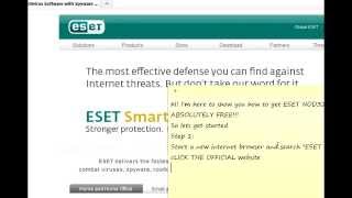 Get ESET NOD32 For Free No Torrents No Keygen or cracks 100 Safe [upl. by Anaderol]