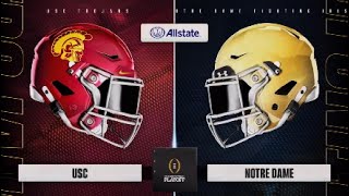 CFB 25  2028 CFP Rd 1  USC ND meet for second straight game cfb25 ps5 notredamefootball [upl. by Horace811]