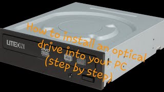 How to install an optical drive into your PC [upl. by Jair]