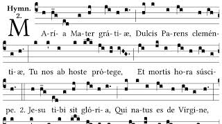 Maria Mater Gratiae  quick 2 verse hymn to Our Lady Mother of Grace [upl. by Oberg971]