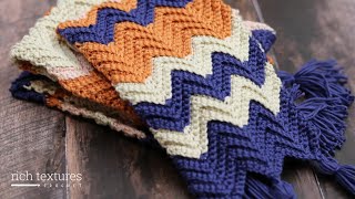 Horizons Scarf Crochet Pattern [upl. by Ticknor431]