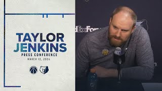 Coach Taylor Jenkins Press Conference  Grizzlies vs Wizards [upl. by Gilliette]