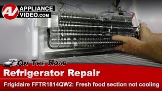 Electrolux Frigidare Refrigerator Diagnostic amp Repair not cooling  Defrost Heater [upl. by Giff]