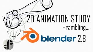 2D Animation Study  Blender 28 Timelapse  Ramble [upl. by Tada]