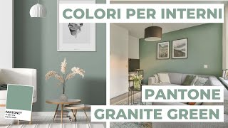 Colori per pareti come abbinare Pantone 2022 “Granite Green” – Analisi colore 20 [upl. by Millard]