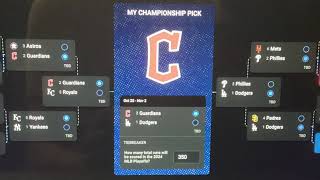 MLB Postseason Bracket Predictions Nonbiased and Biased bracket [upl. by Joete823]