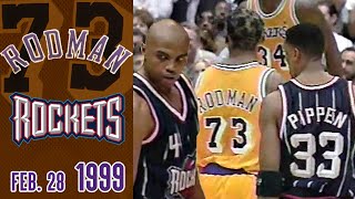 Dennis Rodman Last Game vs Barkley amp Pippen [upl. by Mcdade]