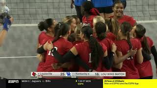 Highlights No 4 Louisville Volleyball vs No 11 Kentucky [upl. by Weintrob]