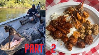 Louisiana Alligator CatchCleanCook Part 2 Making Sausage Sauce Piquante amp Frying Gator [upl. by Odlavu898]