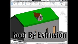 Roof By Extrusion in Revit Architecture 2014 [upl. by Ednyl]