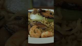 Easy Recipe Yakisoba with Korean Ramen Noodles and Shrimps [upl. by Afinom505]