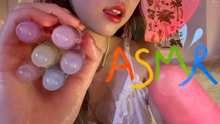 ASMR Role play 🤍new 립오일 ㅅㅡㅍㅣㅅ페인팅 테라피🌈 반짝이는 시각적 트리거 [upl. by Ahseenyt]