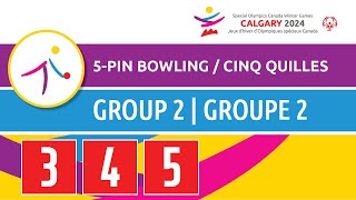 Special Olympics Canada CALGARY 2024 🎳 5 pin Bowling  Group 2  LANES 35 20240229 [upl. by Atiuqehs]