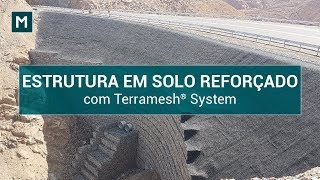 Estrutura de contenção em solo reforçado com Terramesh® System Proyecto vía AR115  Peru [upl. by Terrab311]