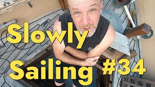 Pintle Gaff and Borescope Fail Wooden Tahiti Gaff Cutter Episode 34 Slowly Sailing [upl. by Pontius]